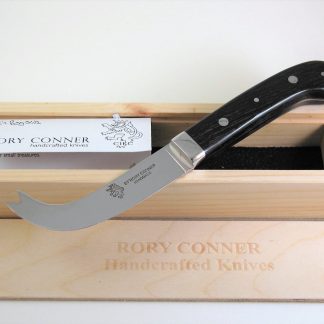 CHEESE KNIFE IRISH BOG OAK HANDLE